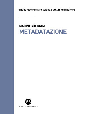 cover image of Metadatazione
